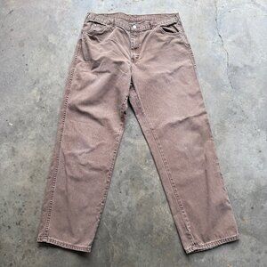 Vintage Dickies Genuine Workwear Brown Carpenter Canvas Workwear Pants 36x30